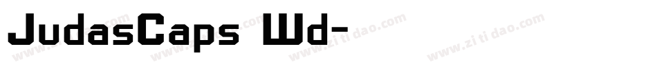 JudasCaps Wd字体转换